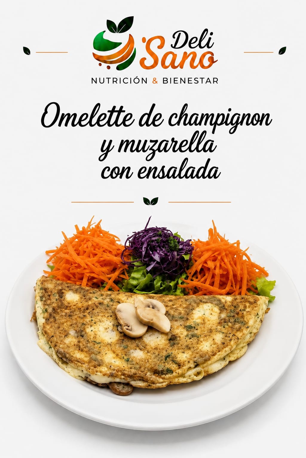 Omelette Champi Muzza C/LechugaTomate
