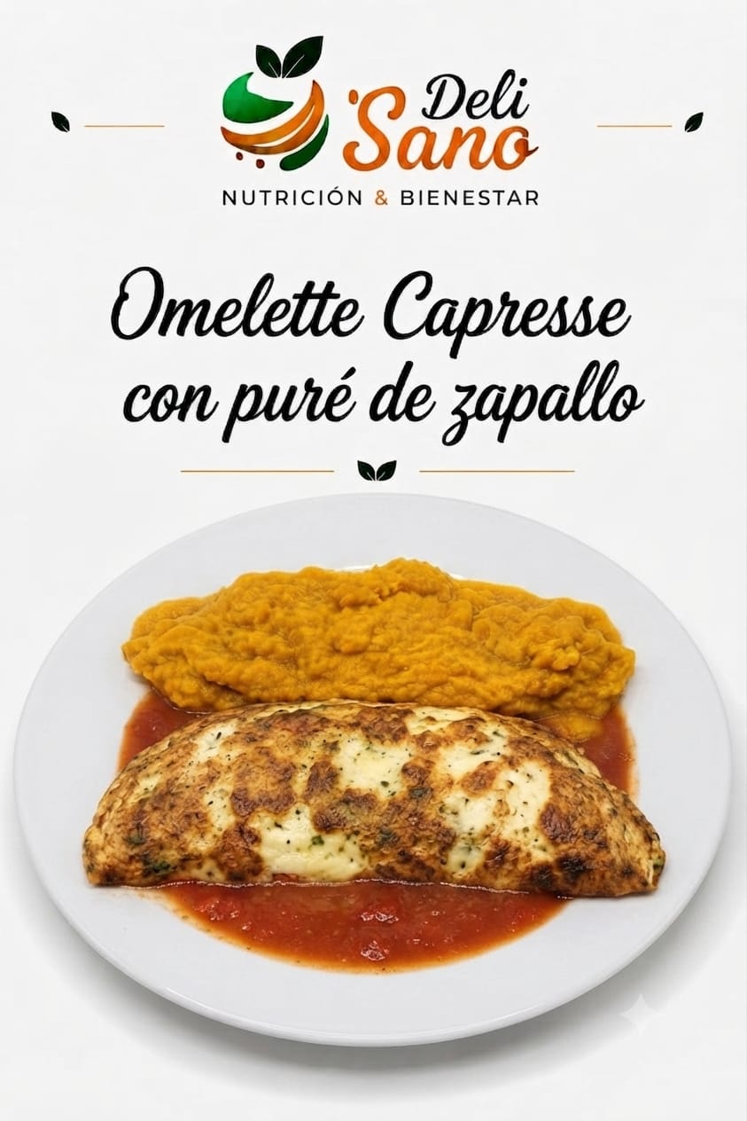 Omelette Capresse c/Puré de Zapallo