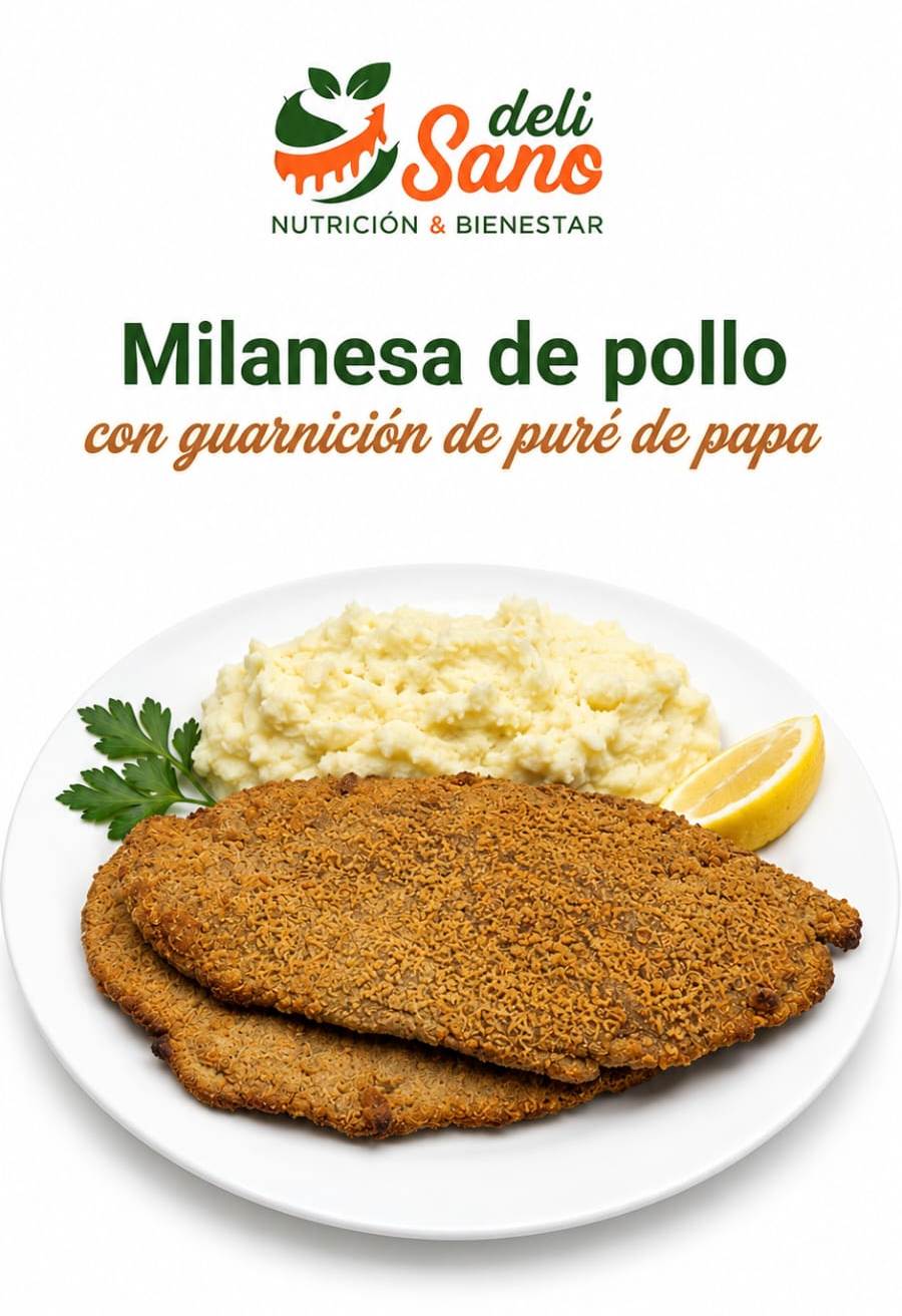 Milanesa de Pollo C/Puré de Papa