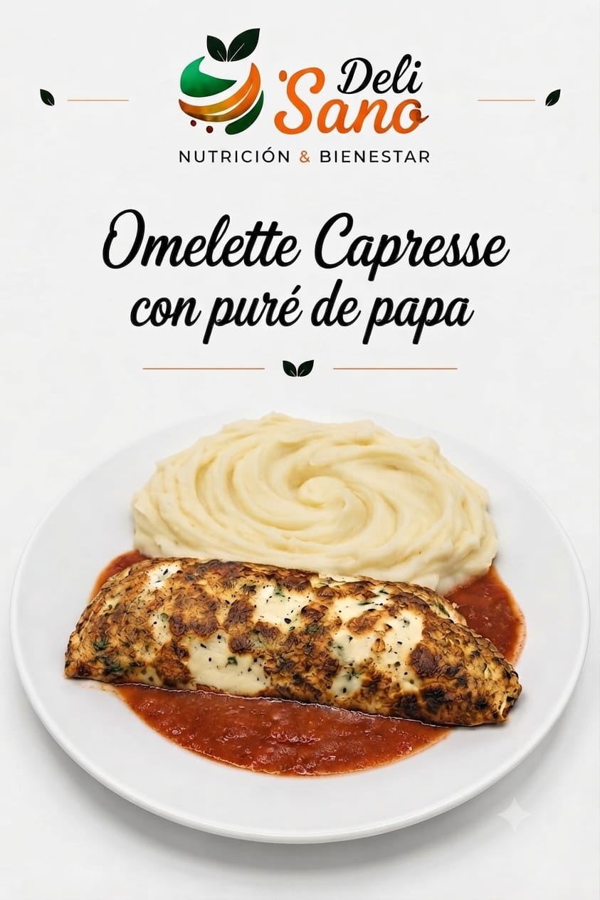 Omelette Capresse c/Puré de Papa
