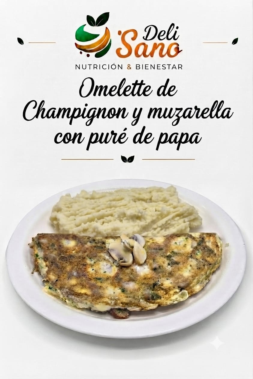 Omelette champi muzza C/Puré papa