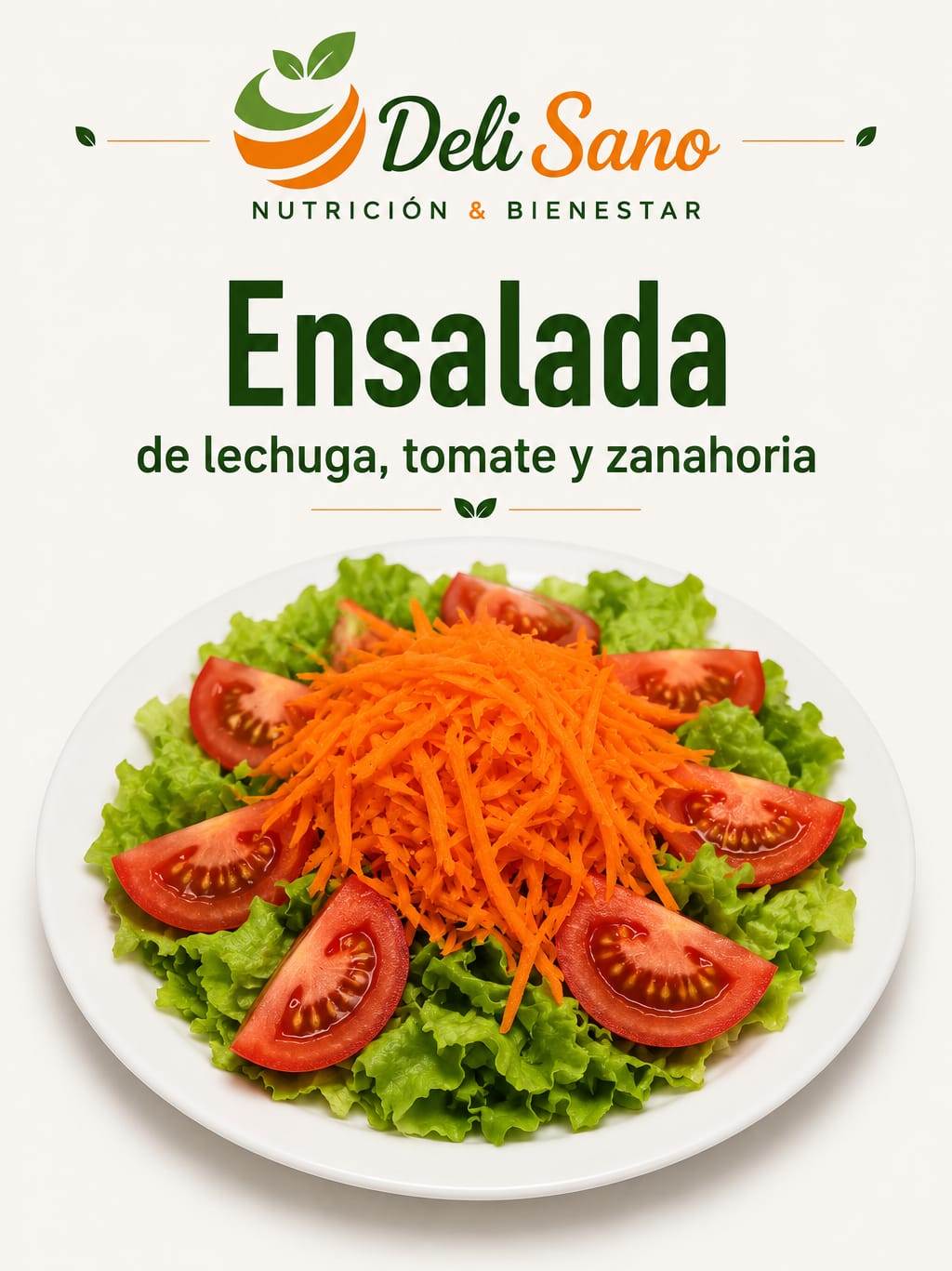 Ensalada Lechuga Tomate Zanahoria